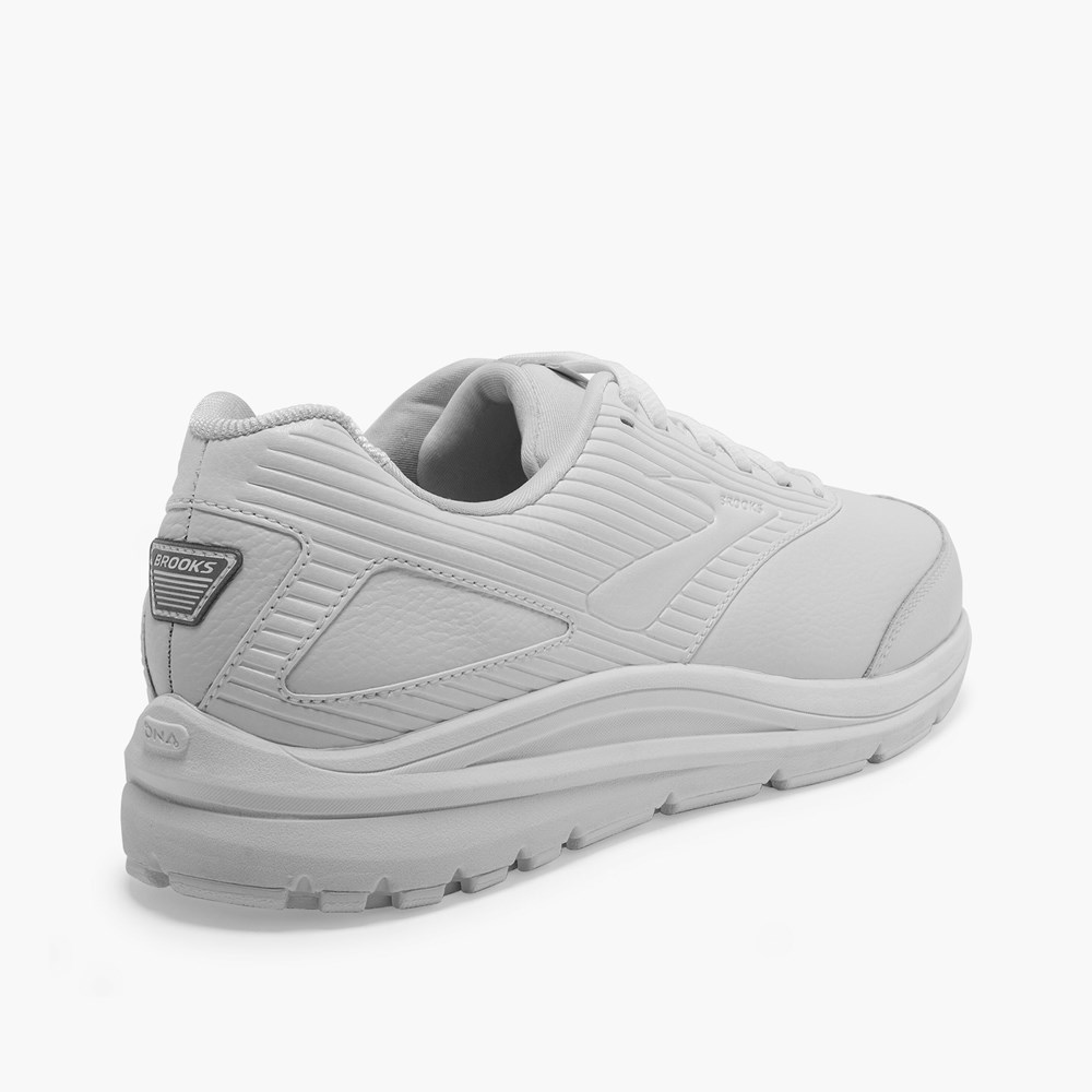 Chaussure Running Brooks Addiction Walker 2 Blanche Blanche Homme | KEV-1252952